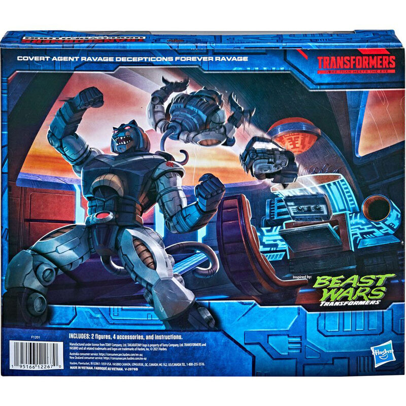 Blister Figura Covert Agent Ravage + Decepticon Forever Ravage War From Cybertron Transformers 15cm
