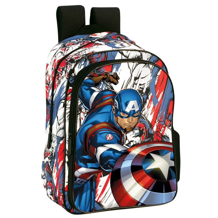 Mochila Limit Capitan America Marvel adaptable 42cm