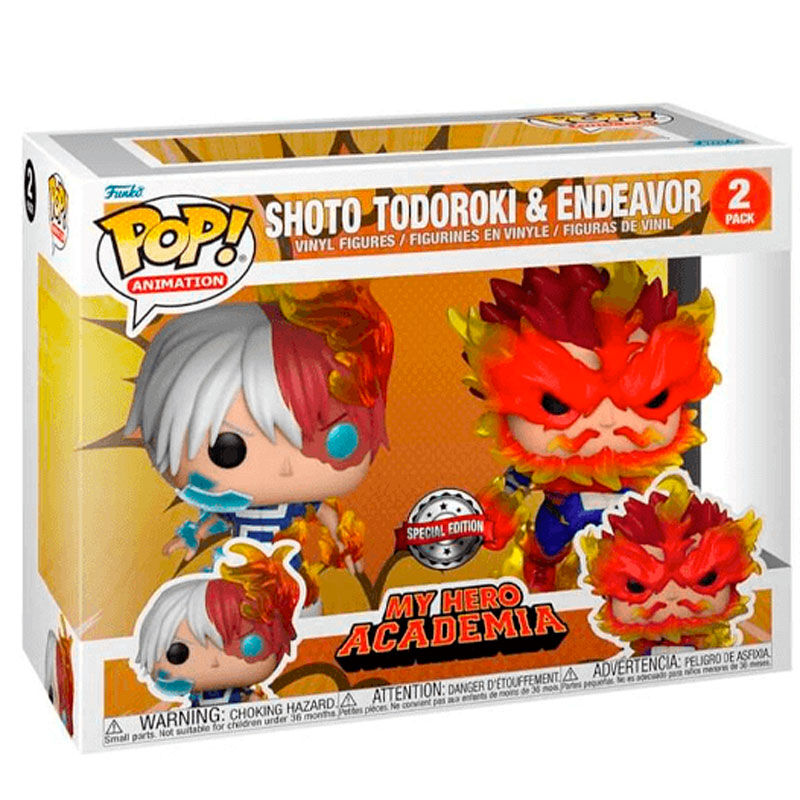 Funko POP! My Hero Academia Shoto Todoroki & Endeavor Exclusivo Pack 2