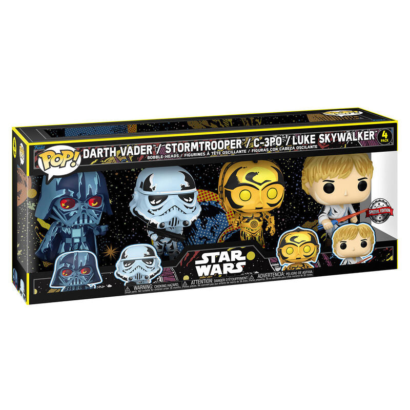 Funko POP! Star Wars Pack 4 Exclusivo