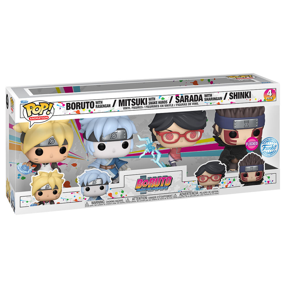 Funko POP! Boruto Pack 4 Exclusivo