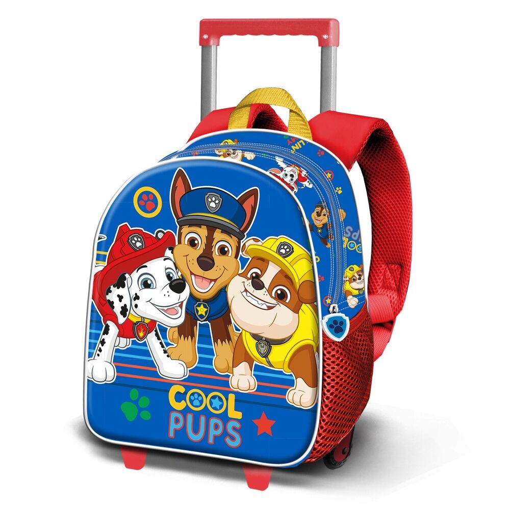 Mochila Trolley 3D Cool Patrulla Canina Paw Patrol 34cm
