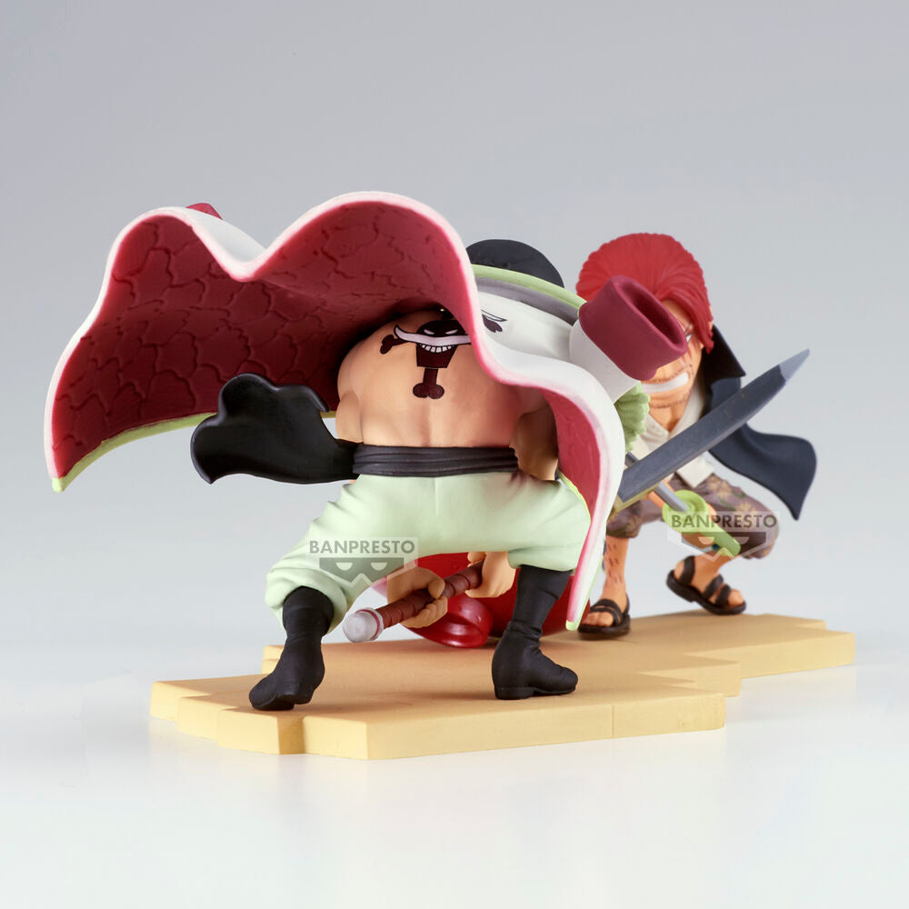 Figura Edward Newgate vs. Shanks World Collectable Log Stories One Piece 13cm