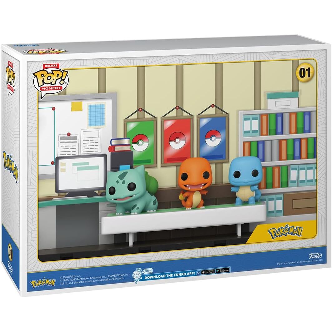 Funko POP! Moments Deluxe Pokemon 1996 Bulbasaur Charmander Squirtle 01