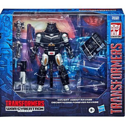 Blister Figura Covert Agent Ravage + Decepticon Forever Ravage War From Cybertron Transformers 15cm