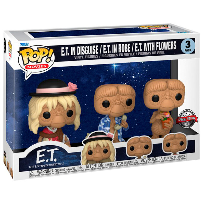 Funko POP! E.T  El Extraterrestre Pack 3 Exclusivo