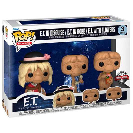 Funko POP! E.T  El Extraterrestre Pack 3 Exclusivo