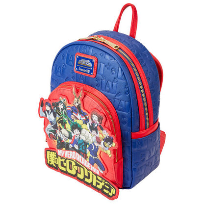 Group Debossed Logo My Hero Academia Loungefly Backpack 26cm