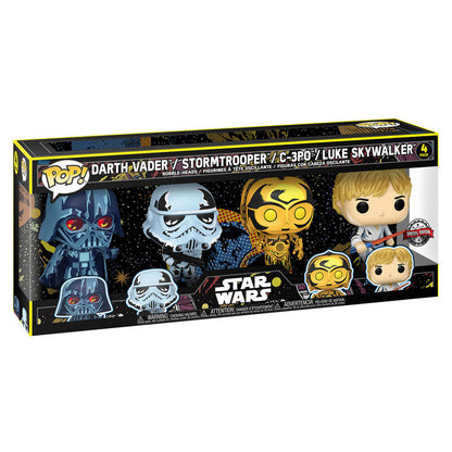 Funko POP! Star Wars Pack 4 Exclusivo