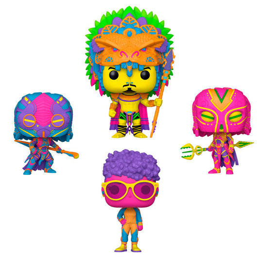 Funko POP! Marvel Black Panther Wakanda Pack 4 Exclusivo