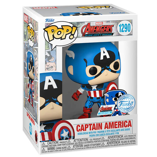 Funko POP! Marvel Los Vengadores Avengers Capitán America Exclusivo 1290