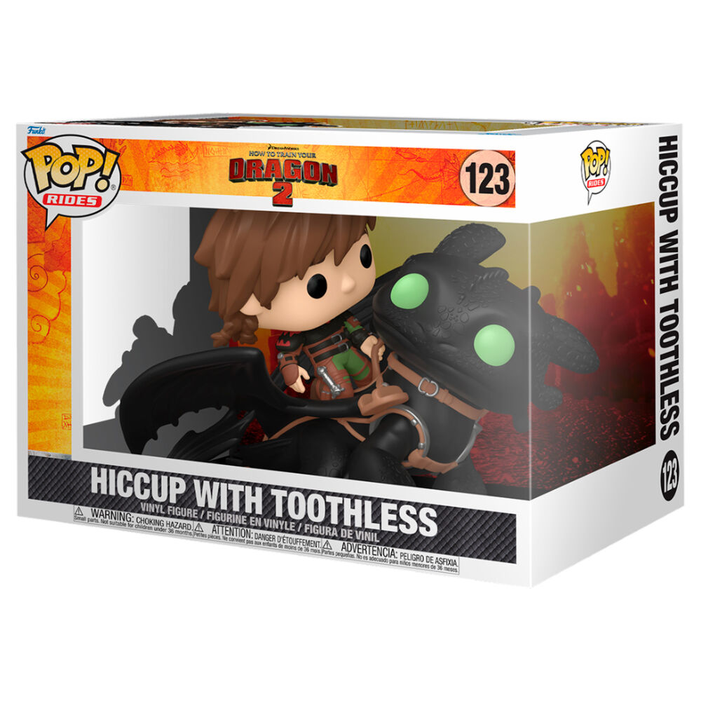 Funko POP! Rides Deluxe Como Entrenar a tu Dragon 2 Hiccup with Toothless 123