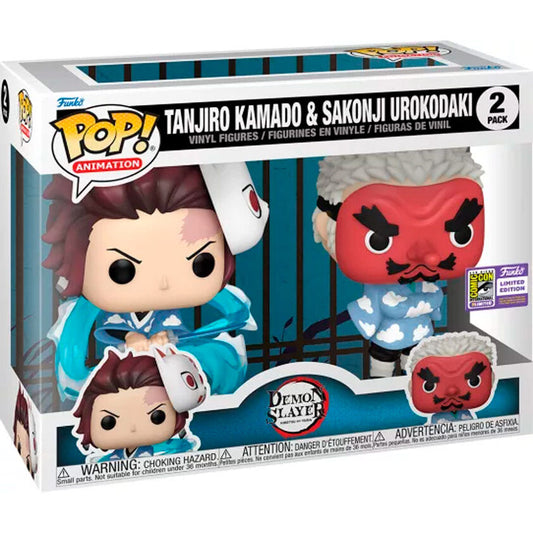 Funko POP! Demon Slayer Kimetsu no Yaiba Tanjiro Kamado & Sakonji Urokodaki Pack 2