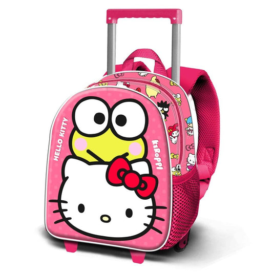 Mochila Trolley 3D Funny Hello Kitty 34cm