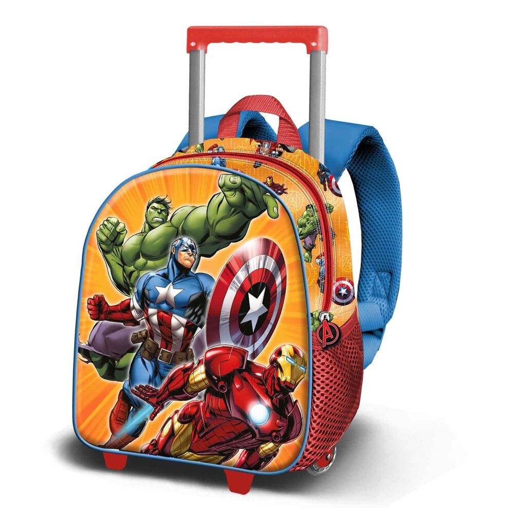 Mochila Trolley 3D Attack Los Vengadores Avengers Marvel 34cm