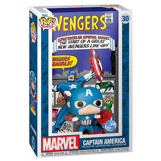 Funko POP! Comic Cover Marvel Los Vengadores Avengers Capitan America Exclusivo 30