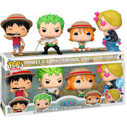 Funko POP! One Piece Pack 4 Exclusivo