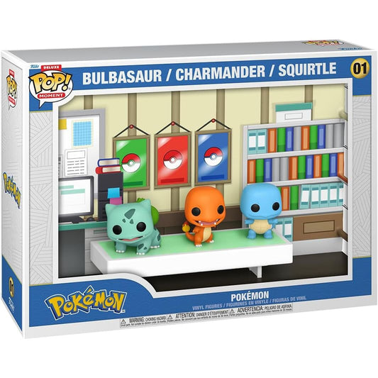 Funko POP! Moments Deluxe Pokemon 1996 Bulbasaur Charmander Squirtle 01