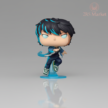 Funko POP Sung Jinwoo CHASE 1982 - Solo Leveling Exclusivo