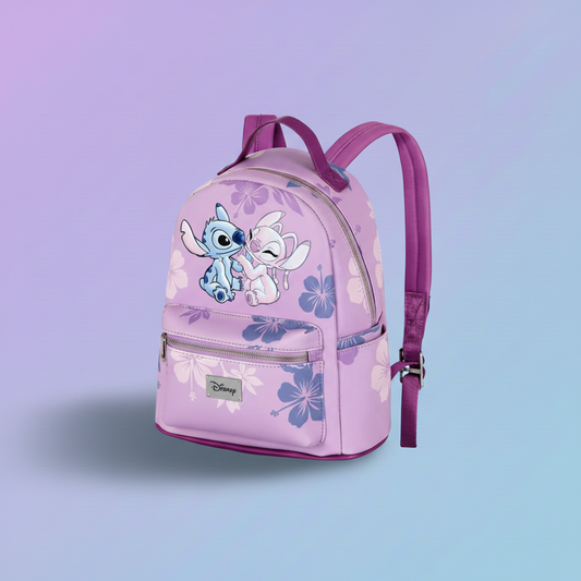 Mochila Stitch y Angel Disney 27cm - Karactermania Oficial