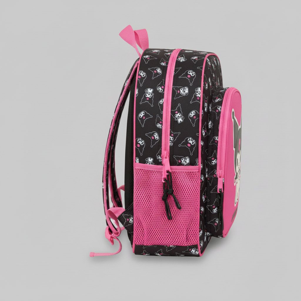 Mochila Kuromi Hello Kitty adaptable 38cm